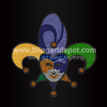 Mardi Gras Rhinestone Heat Transfers Mardi Gras Rhinestone Heat Transfers